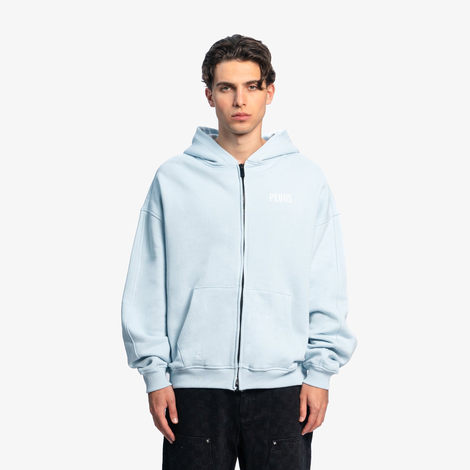 Back Logo Zip Hoodie