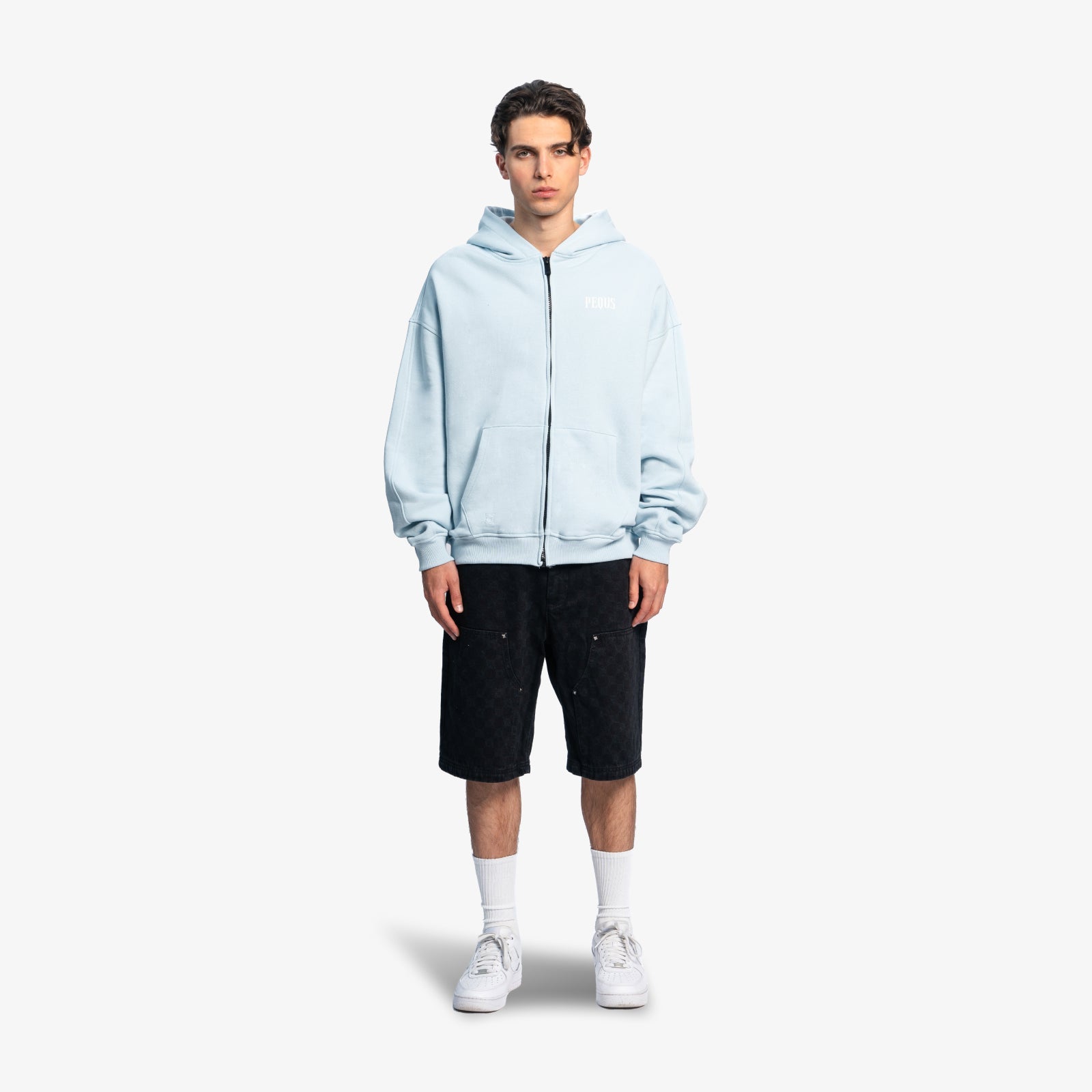 Back Logo Zip Hoodie