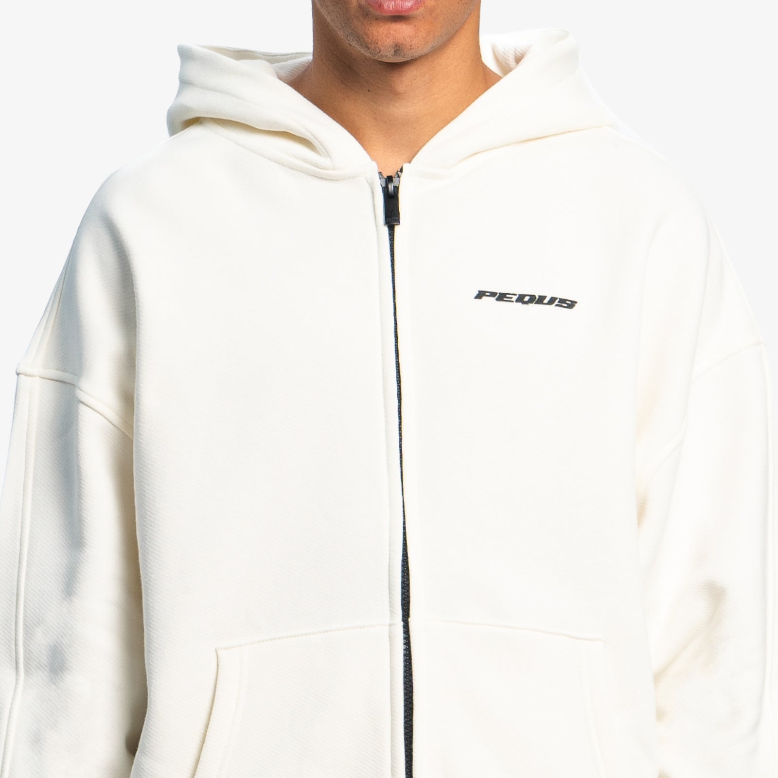 Plágia Chest Logo Zip Hoodie