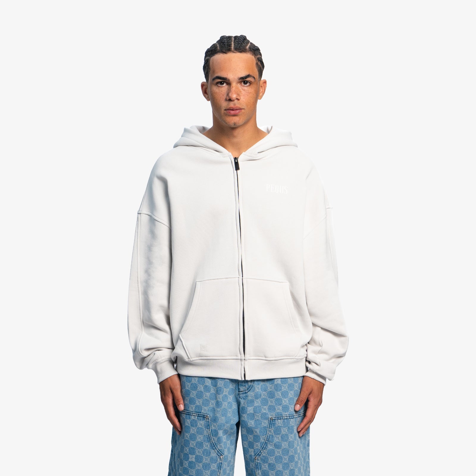 Back Logo Zip Hoodie