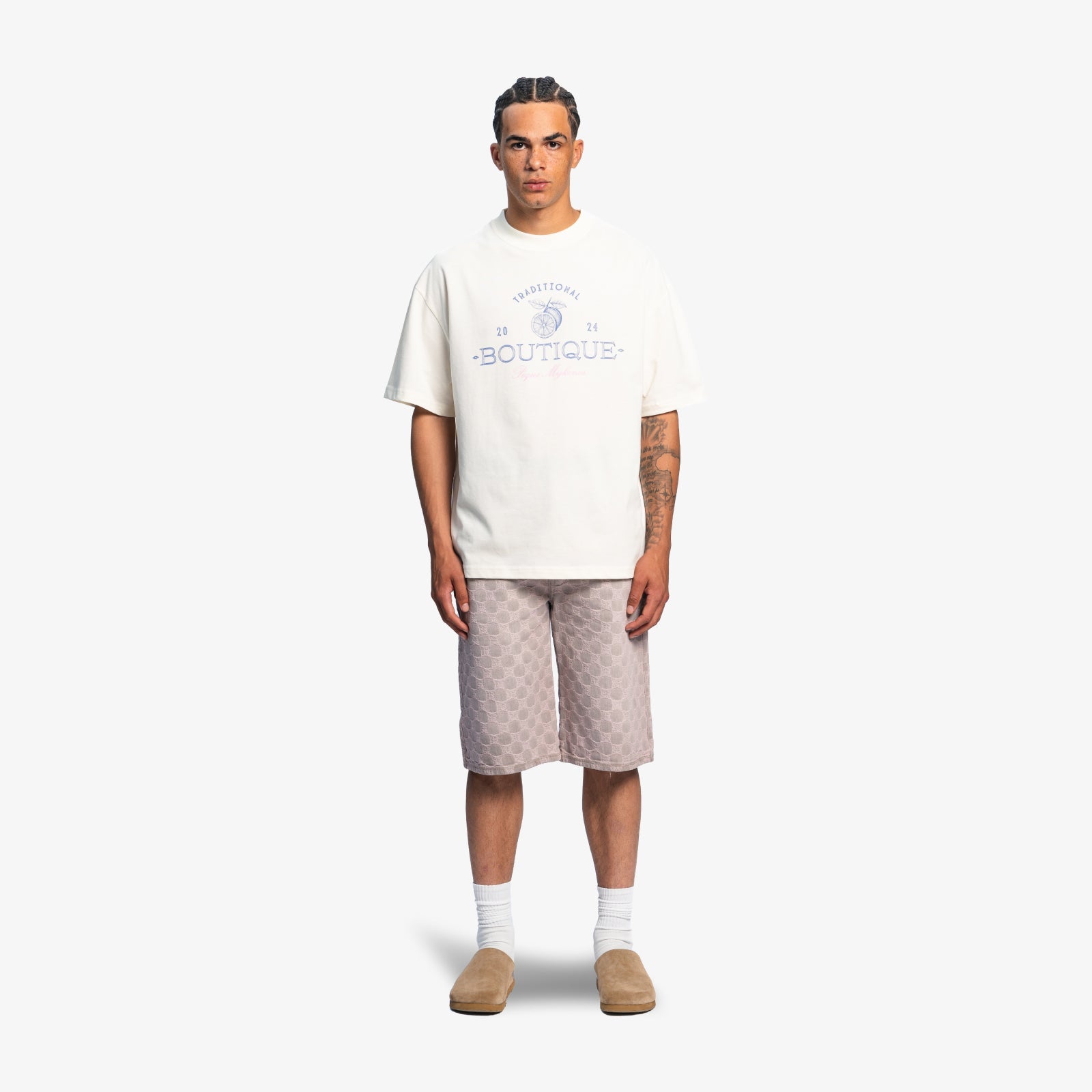 Aether Monogram Denim Jorts