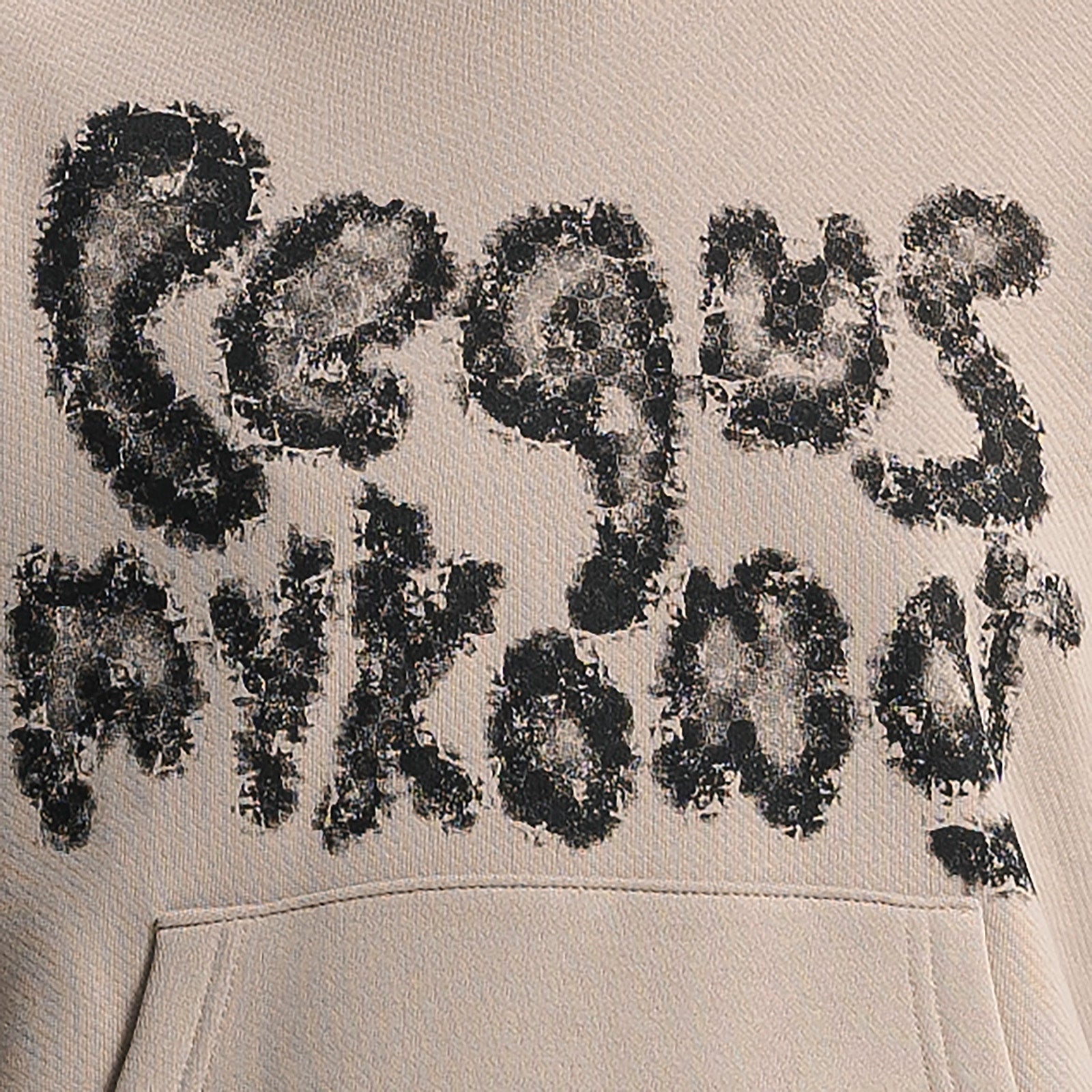 Cropped PEQUS Bubble Logo Hoodie
