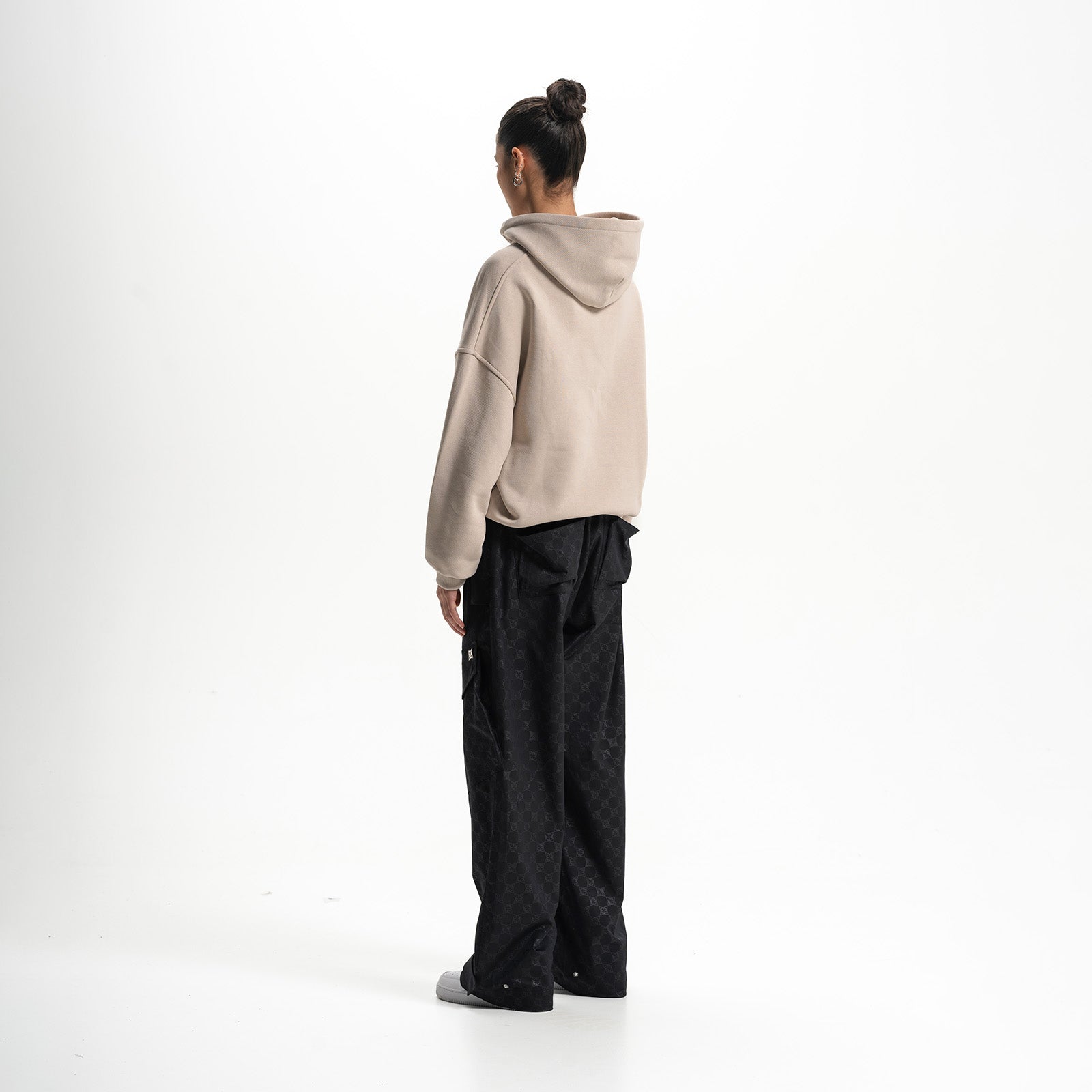 Cropped PEQUS Bubble Logo Hoodie