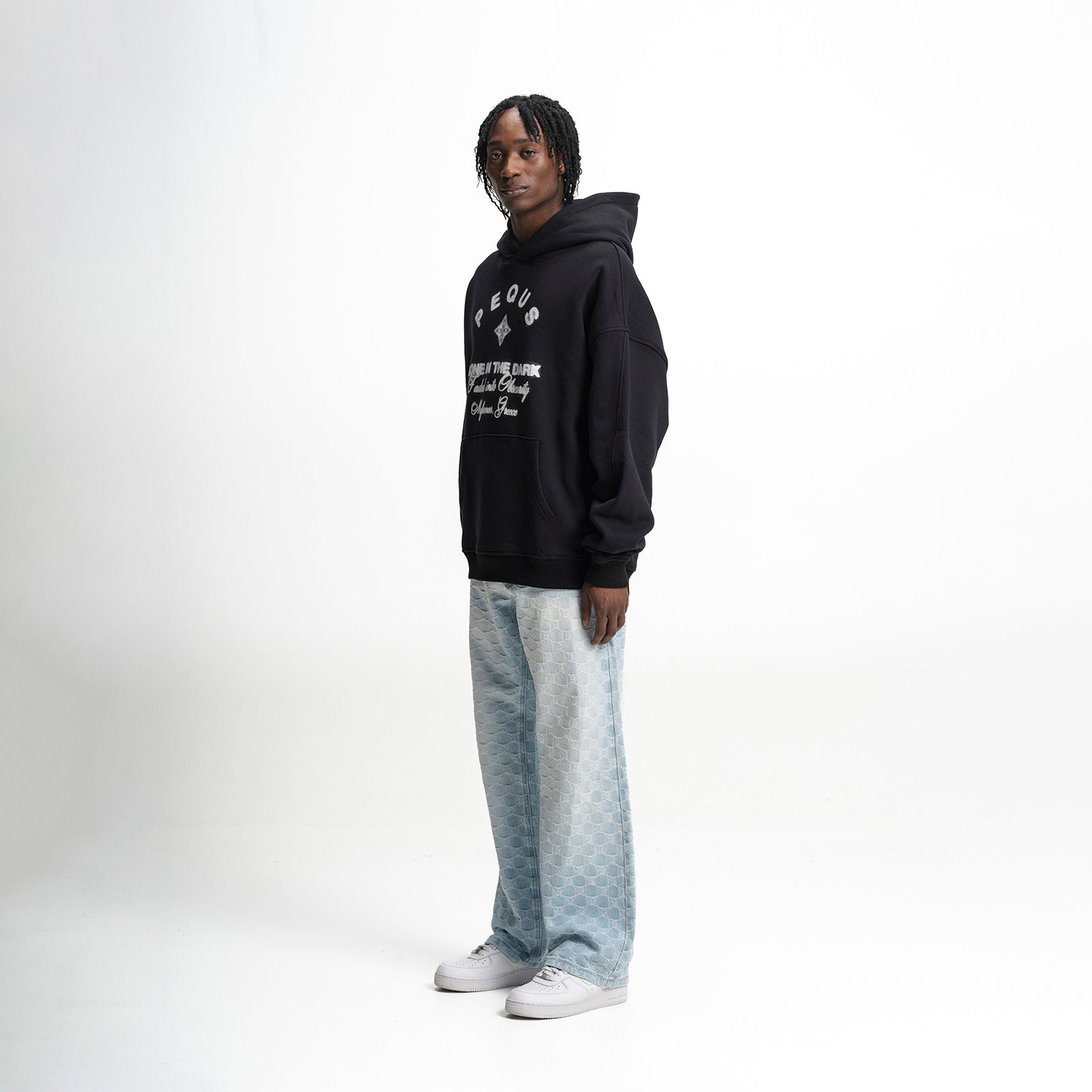 Pequs Glow Logo Graphic Hoodie