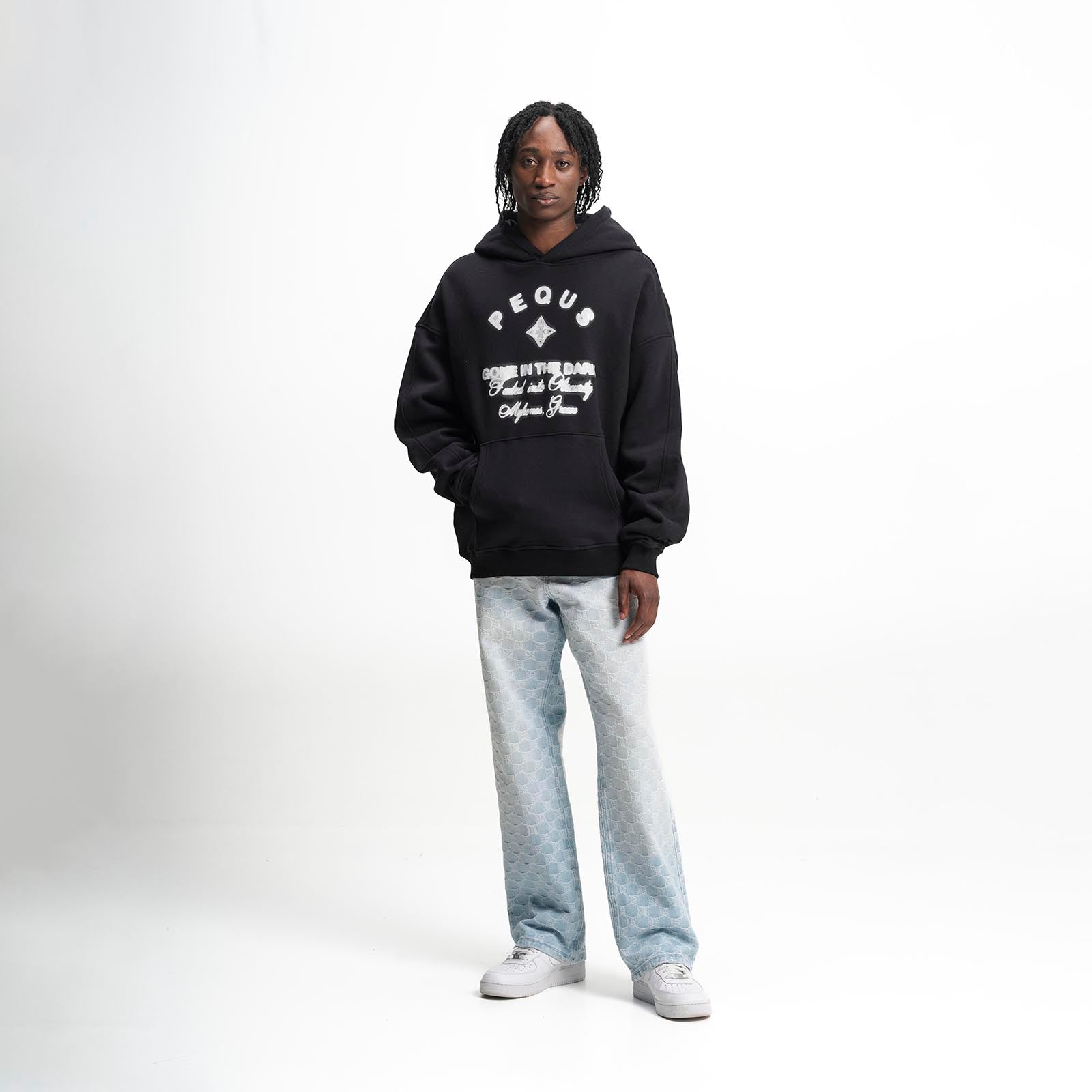 Pequs Glow Logo Graphic Hoodie