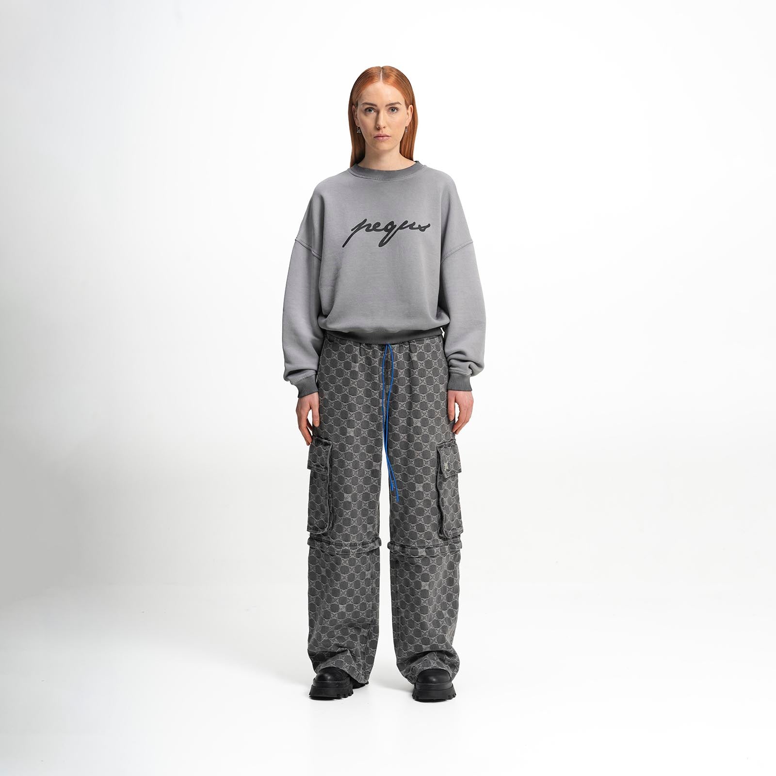 Cropped Ink Logo Sweater