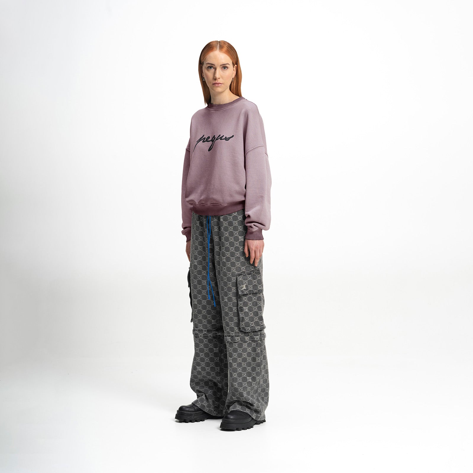 Cropped Ink Logo Sweater