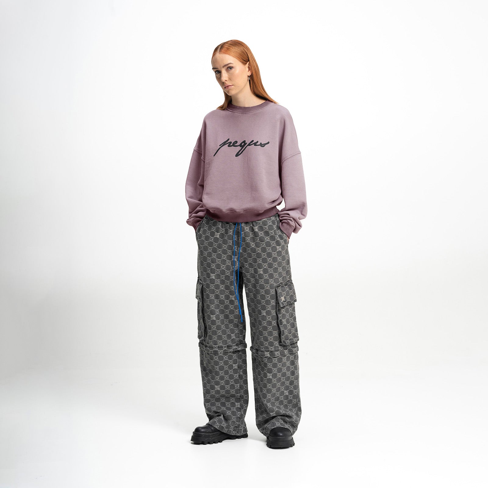 Cropped Ink Logo Sweater