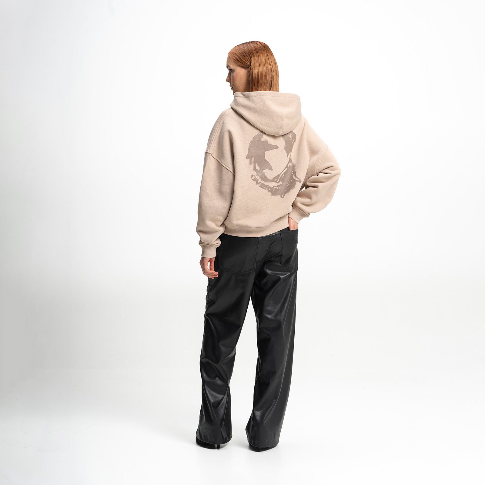 Cropped Lucid Graphic Zip Hoodie