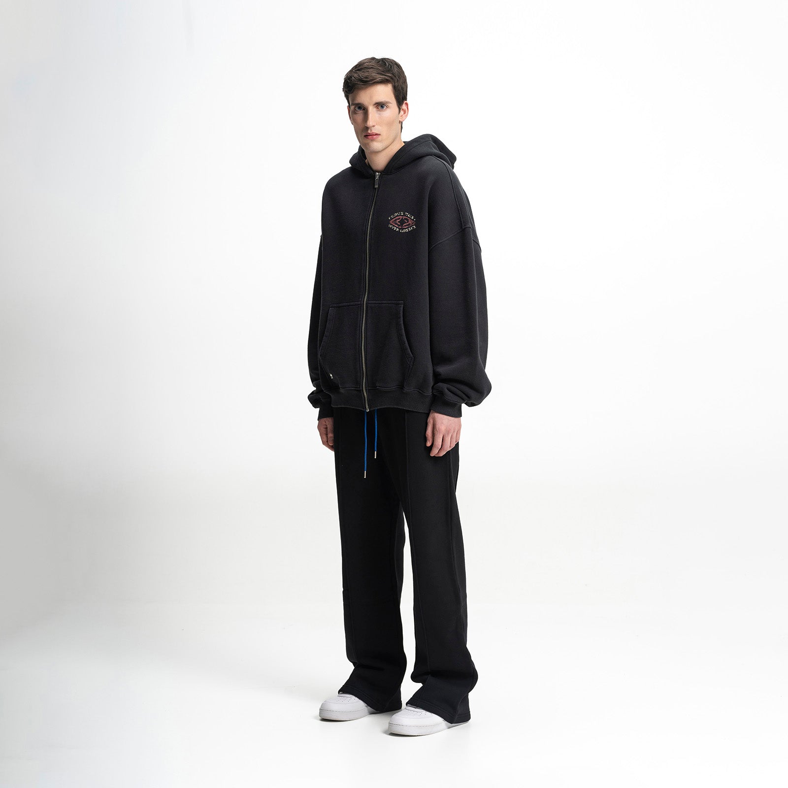 Asteria Stamp Graphic Zip Hoodie