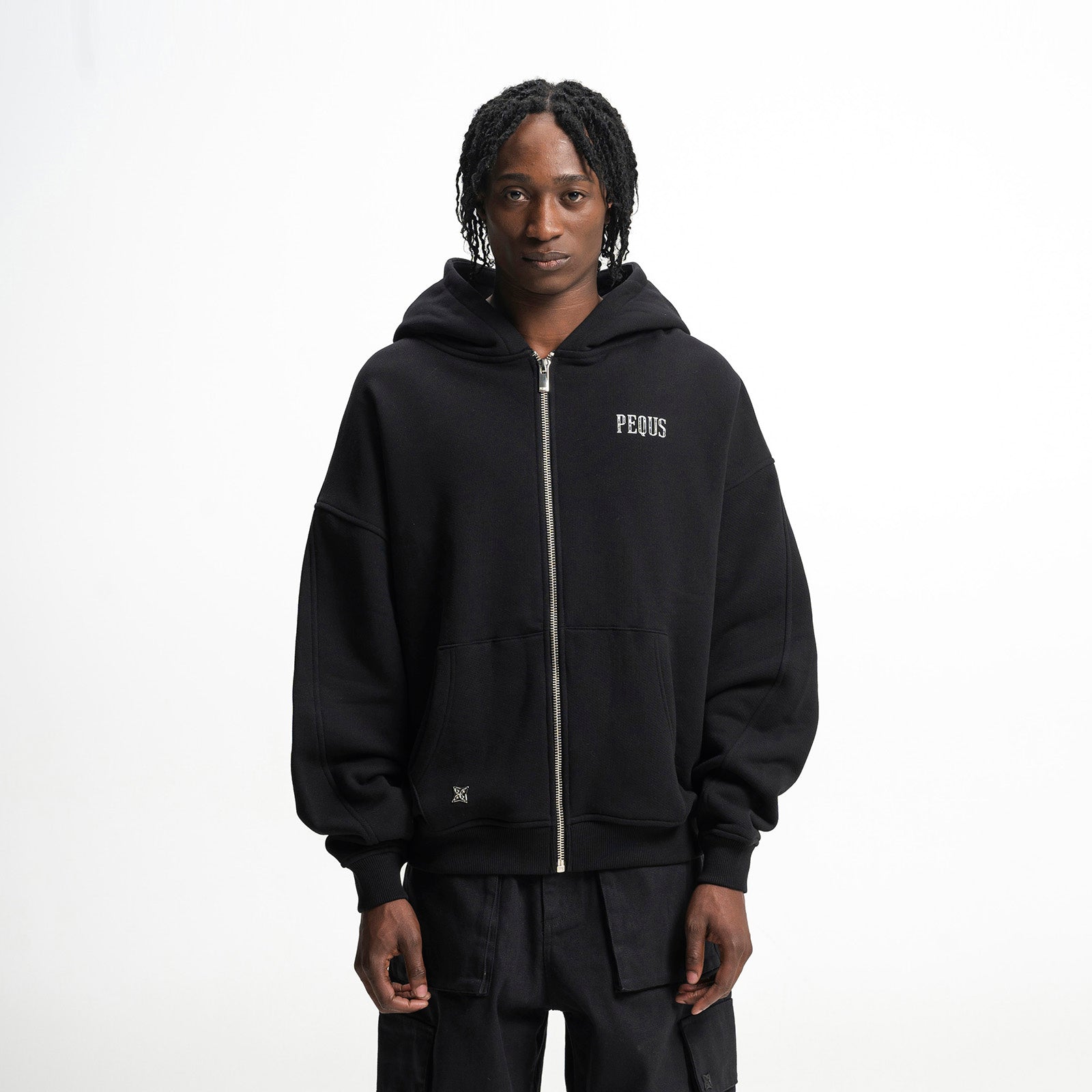 Pequs Back Stamp Logo Zip Hoodie