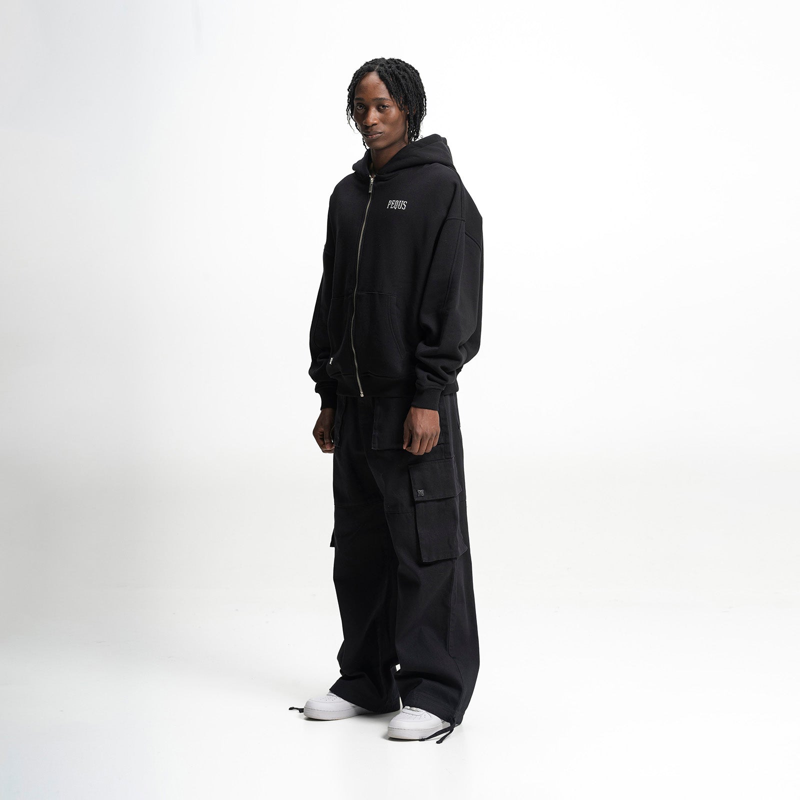 Pequs Back Stamp Logo Zip Hoodie
