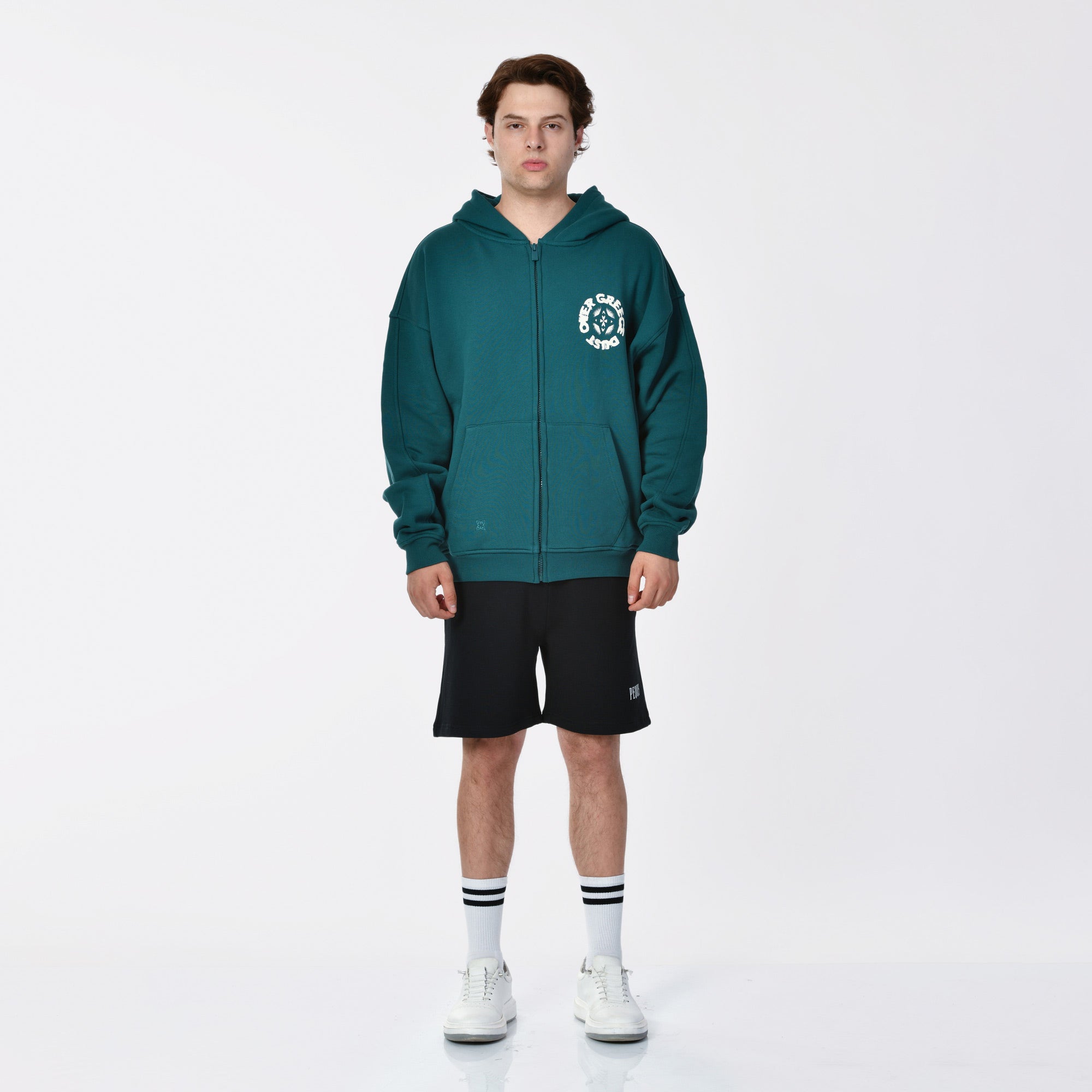 Dust Over Greece Graphic Zip-Hoodie