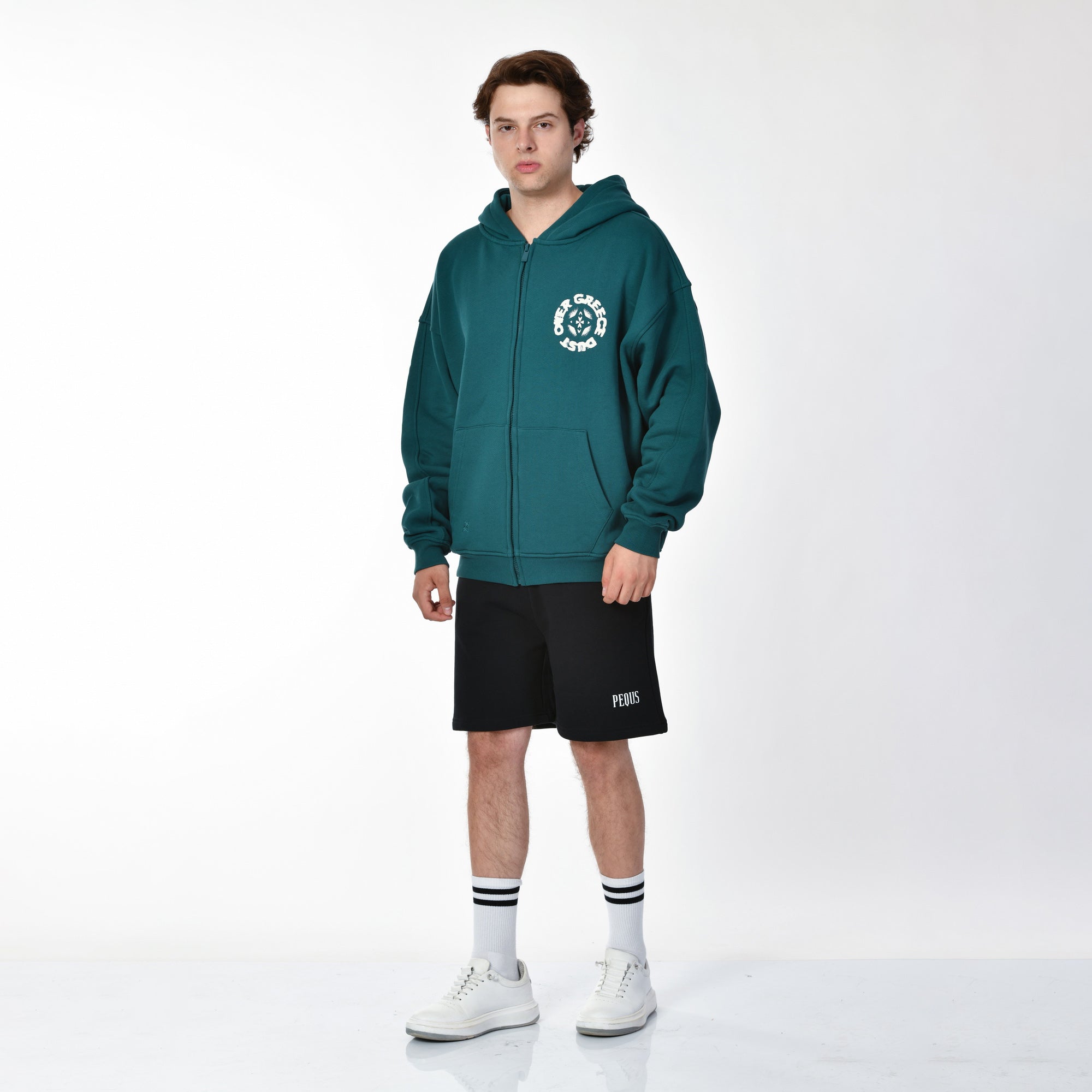 Dust Over Greece Graphic Zip-Hoodie