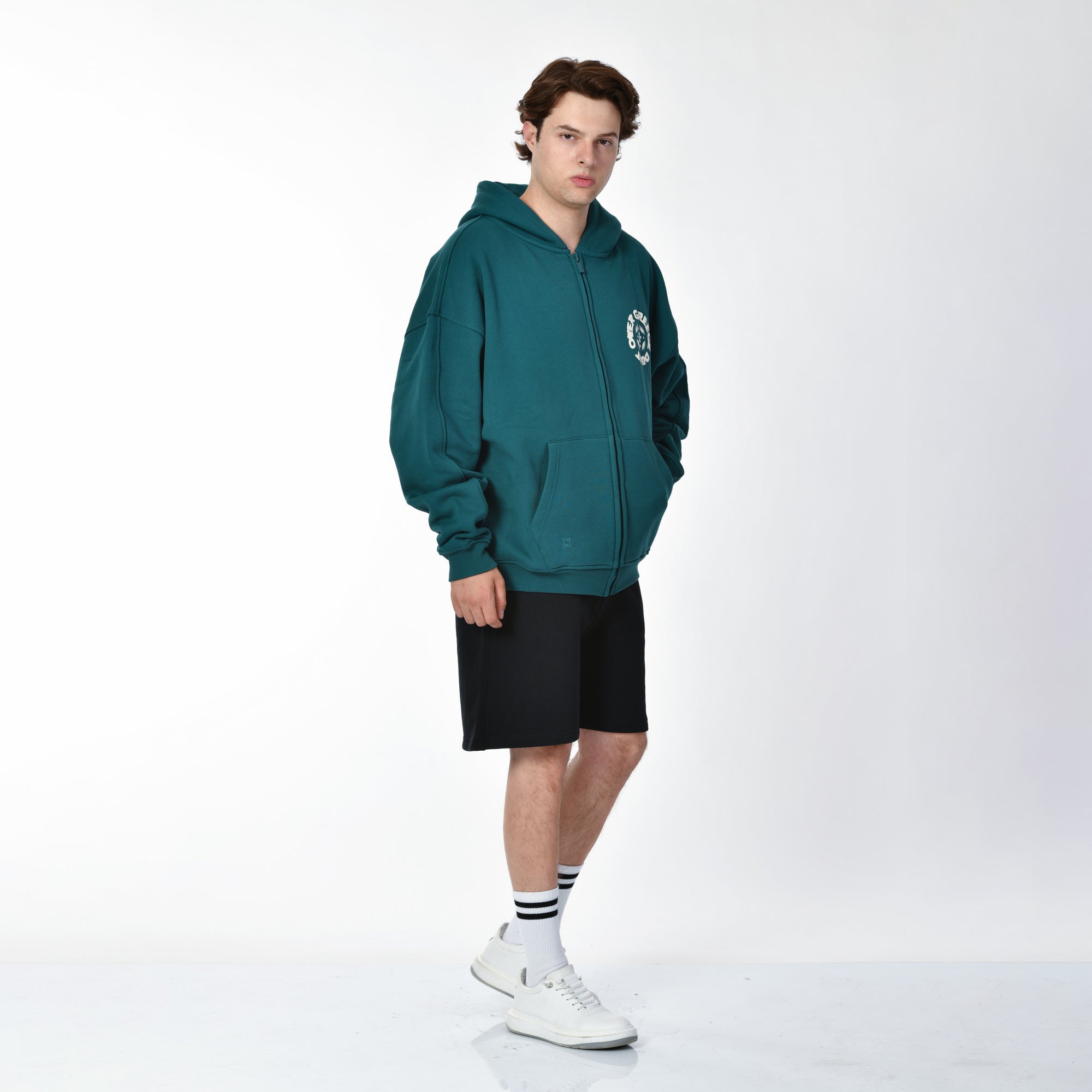 Dust Over Greece Graphic Zip-Hoodie