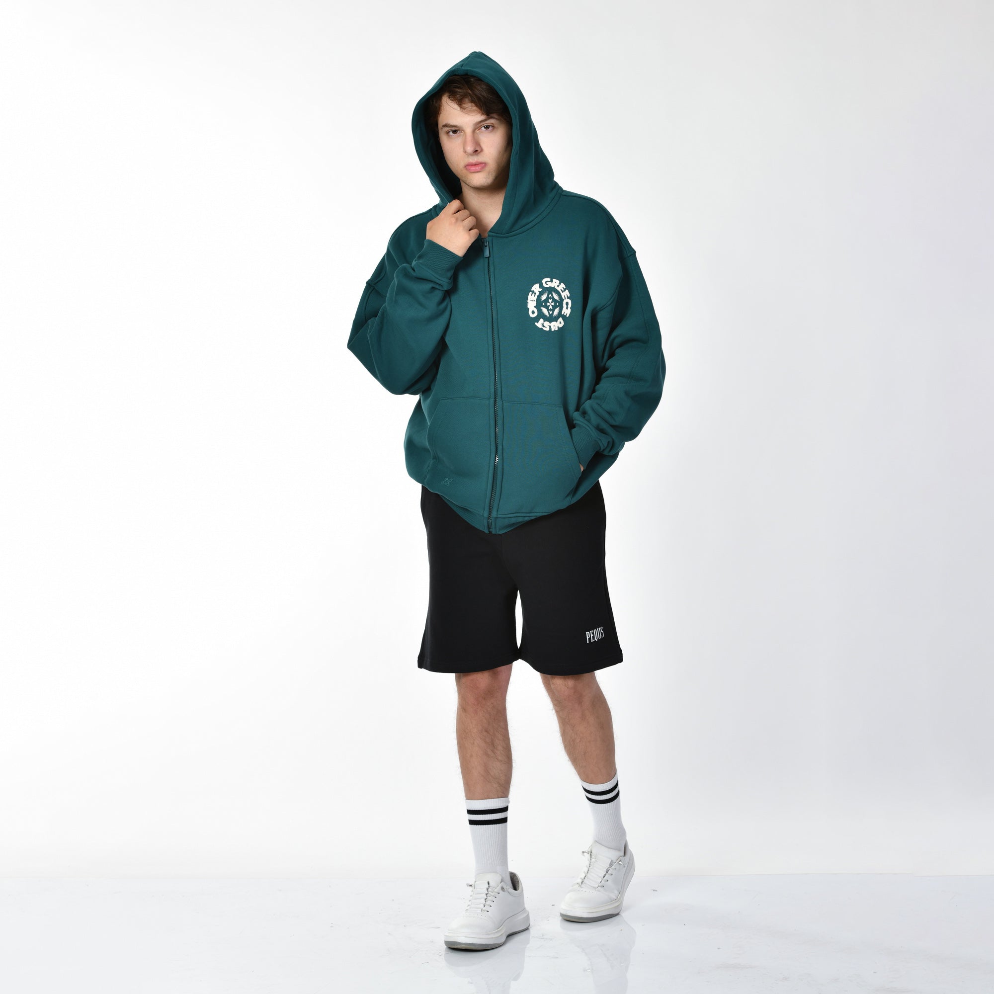 Dust Over Greece Graphic Zip-Hoodie