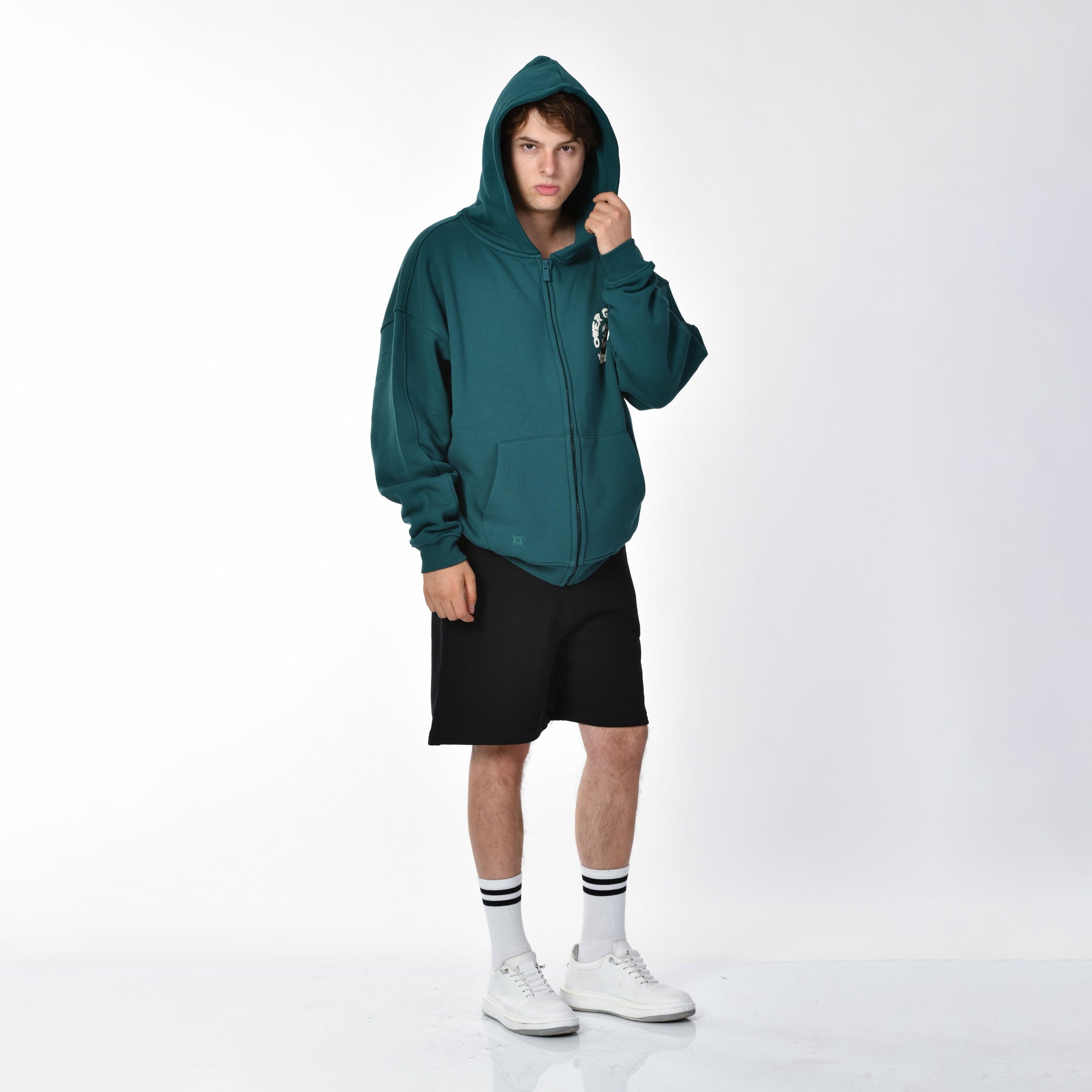 Dust Over Greece Graphic Zip-Hoodie