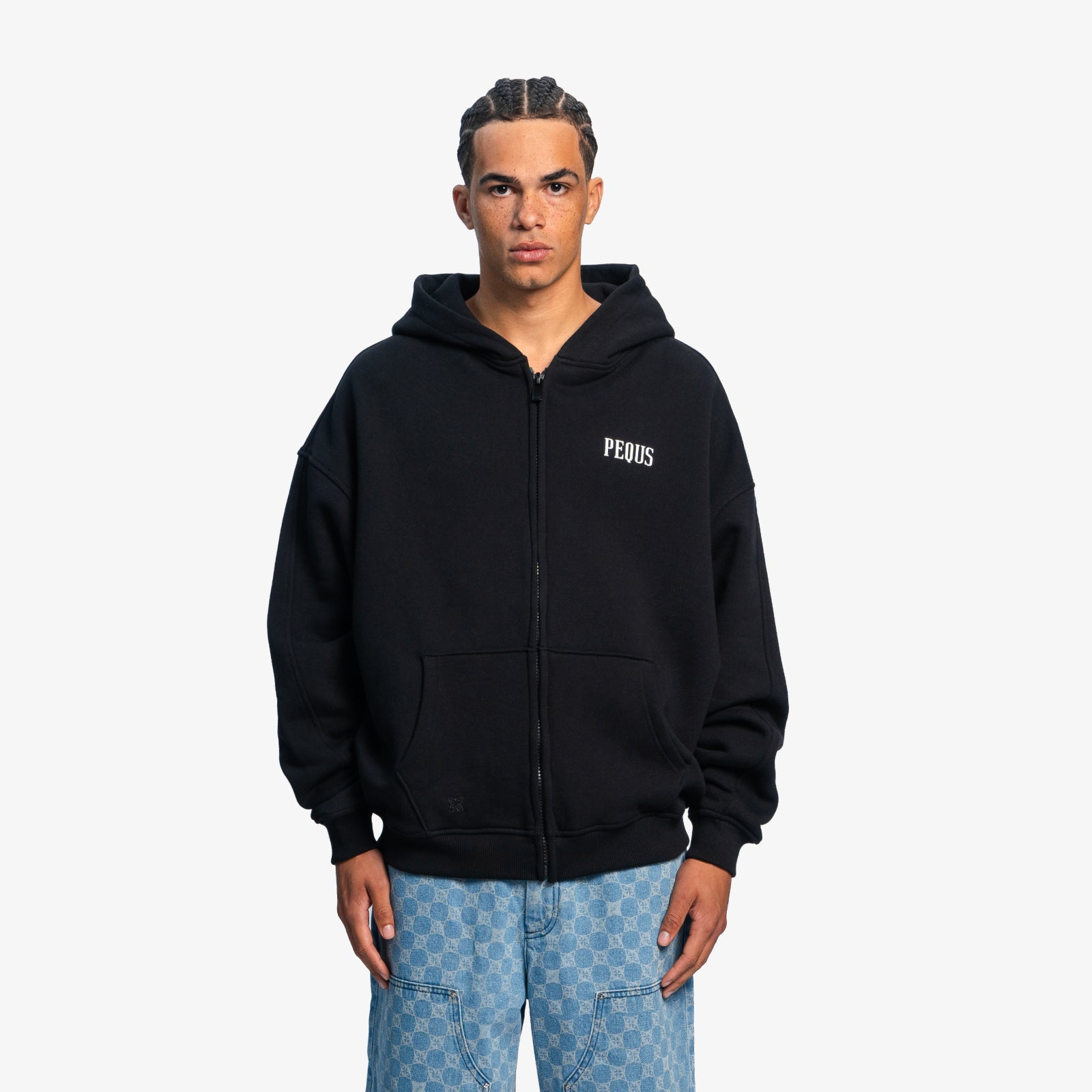 Chest Logo Zip Hoodie