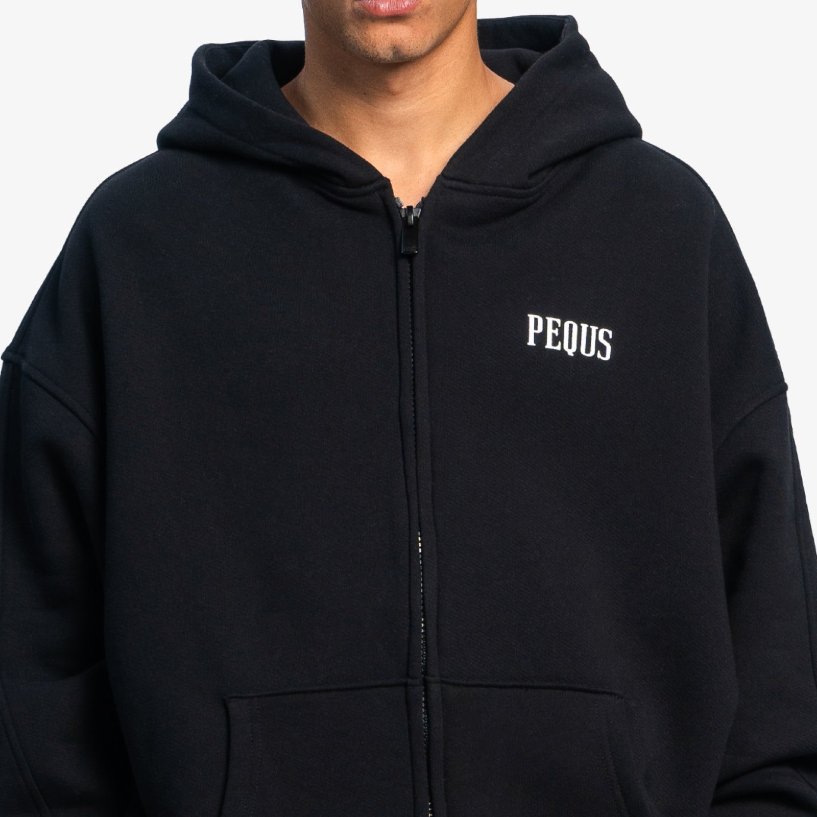 Chest Logo Zip Hoodie