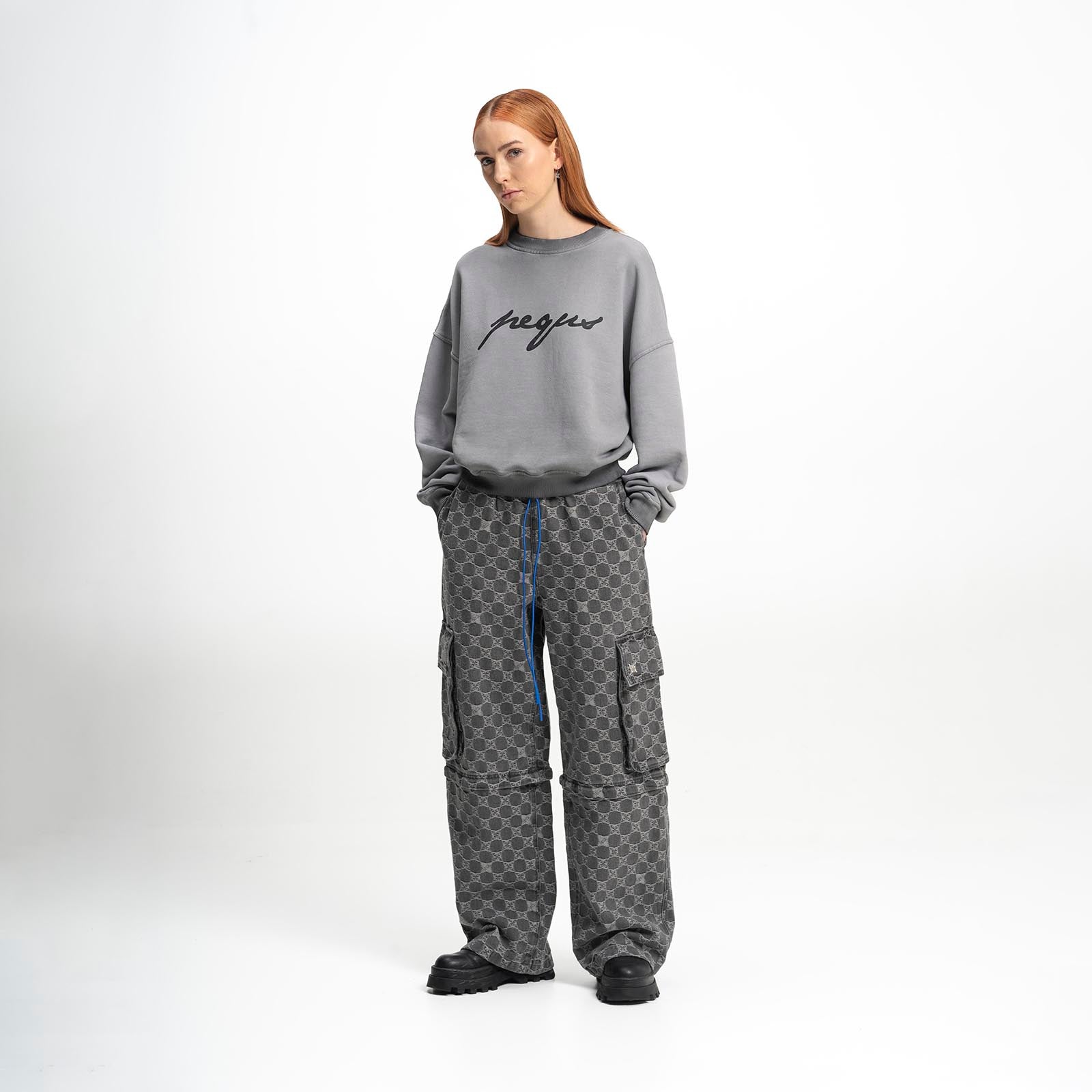 Cropped Ink Logo Sweater