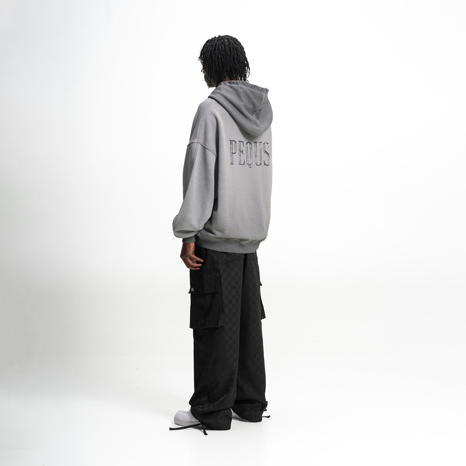 Pequs Back Stamp Logo Zip-Hoodie