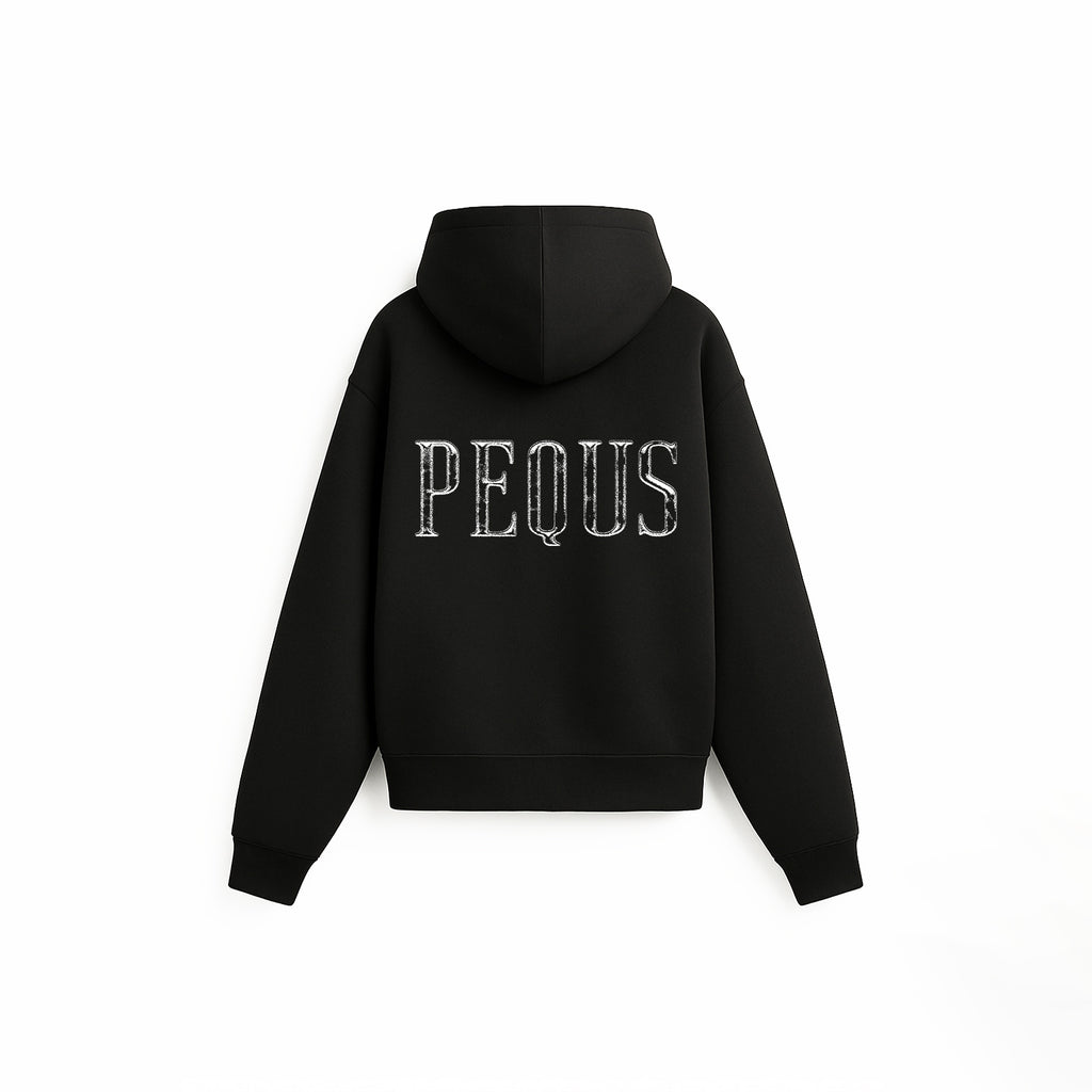 Pequs Back Stamp Logo Zip Hoodie